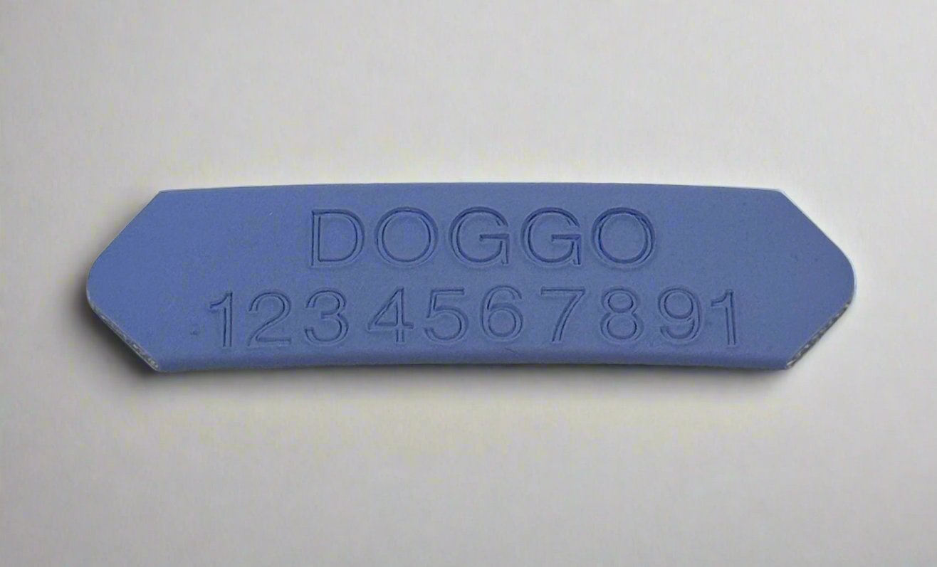 Name plate/phone number add on for collars