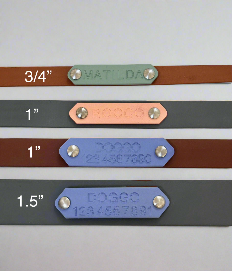 Name plate/phone number add on for collars